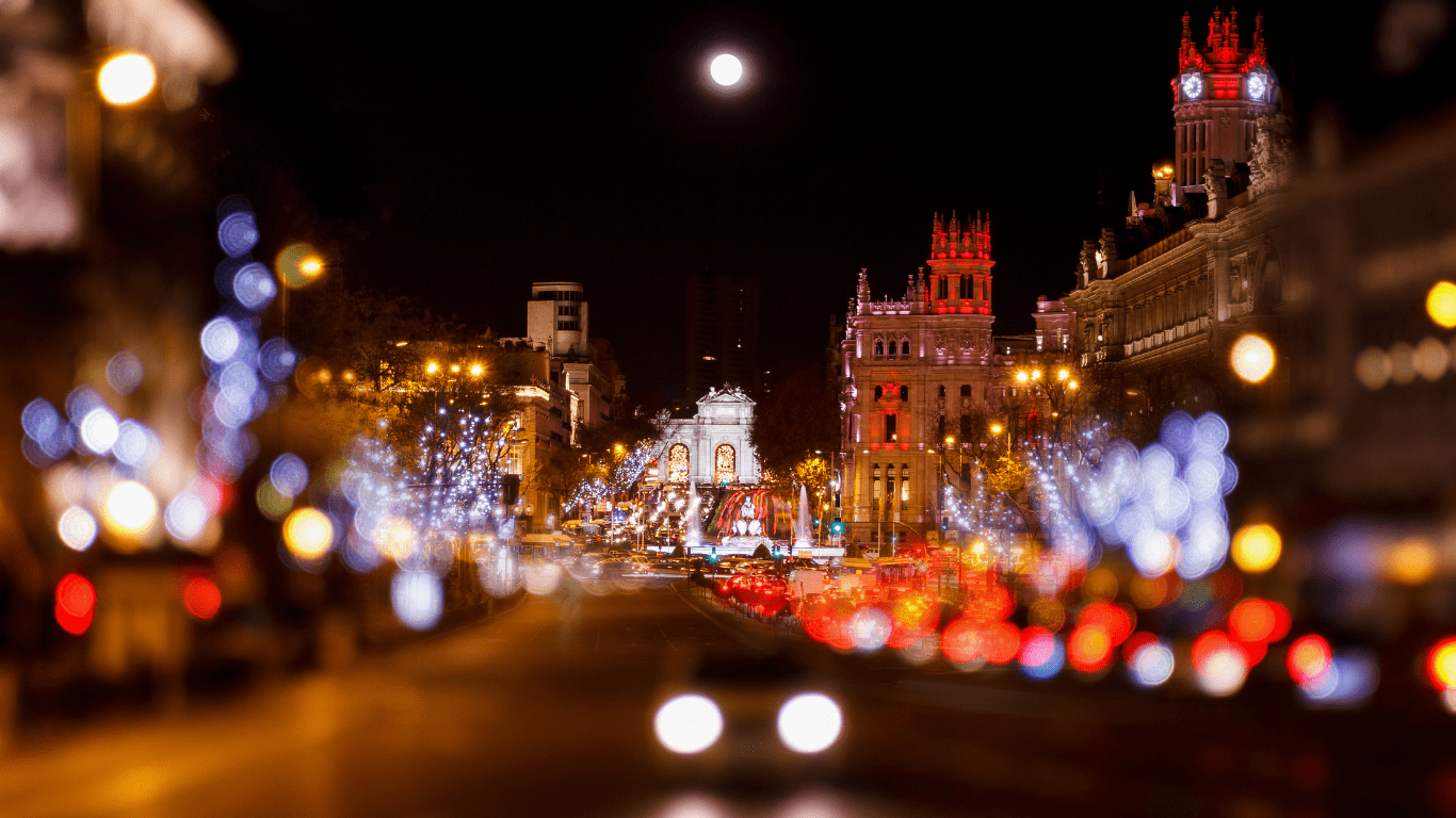 Plaza de Cibeles y Puerta de Alcalá Navidad Madrid
